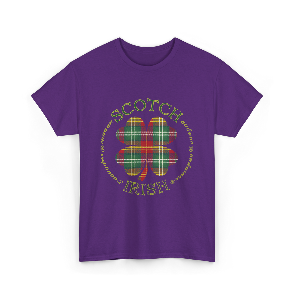 Scotch Irish Clover Scottish Pride T-Shirt - Purple