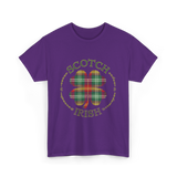 Scotch Irish Clover Scottish Pride T-Shirt - Purple