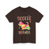 Scottie Mama Scottish Terrier Dog T-Shirt - Dark Chocolate