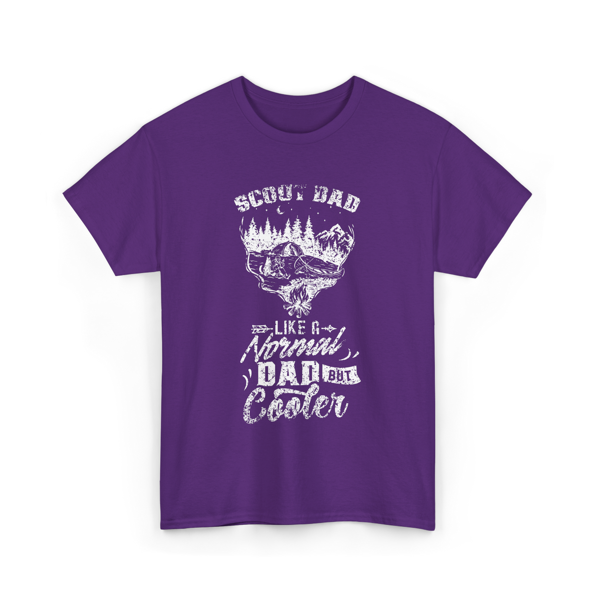Scout Dad Cooler Scouting T-Shirt - Purple