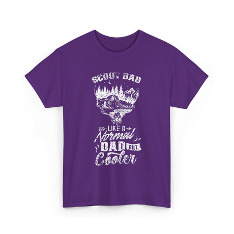 Scout Dad Cooler Scouting T-Shirt - Purple