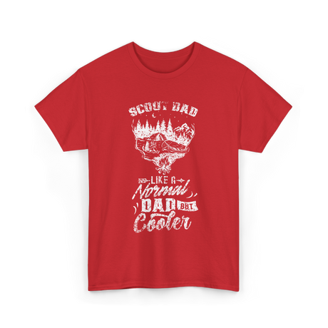 Scout Dad Cooler Scouting T-Shirt - Red