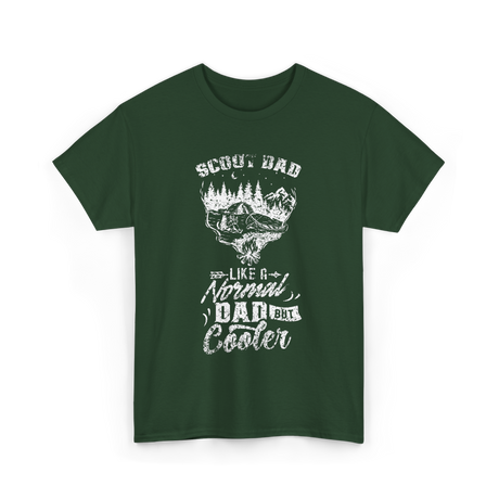 Scout Dad Cooler Scouting T-Shirt - Forest Green