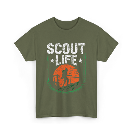 Scout Life Hiking T-Shirt - Military Green