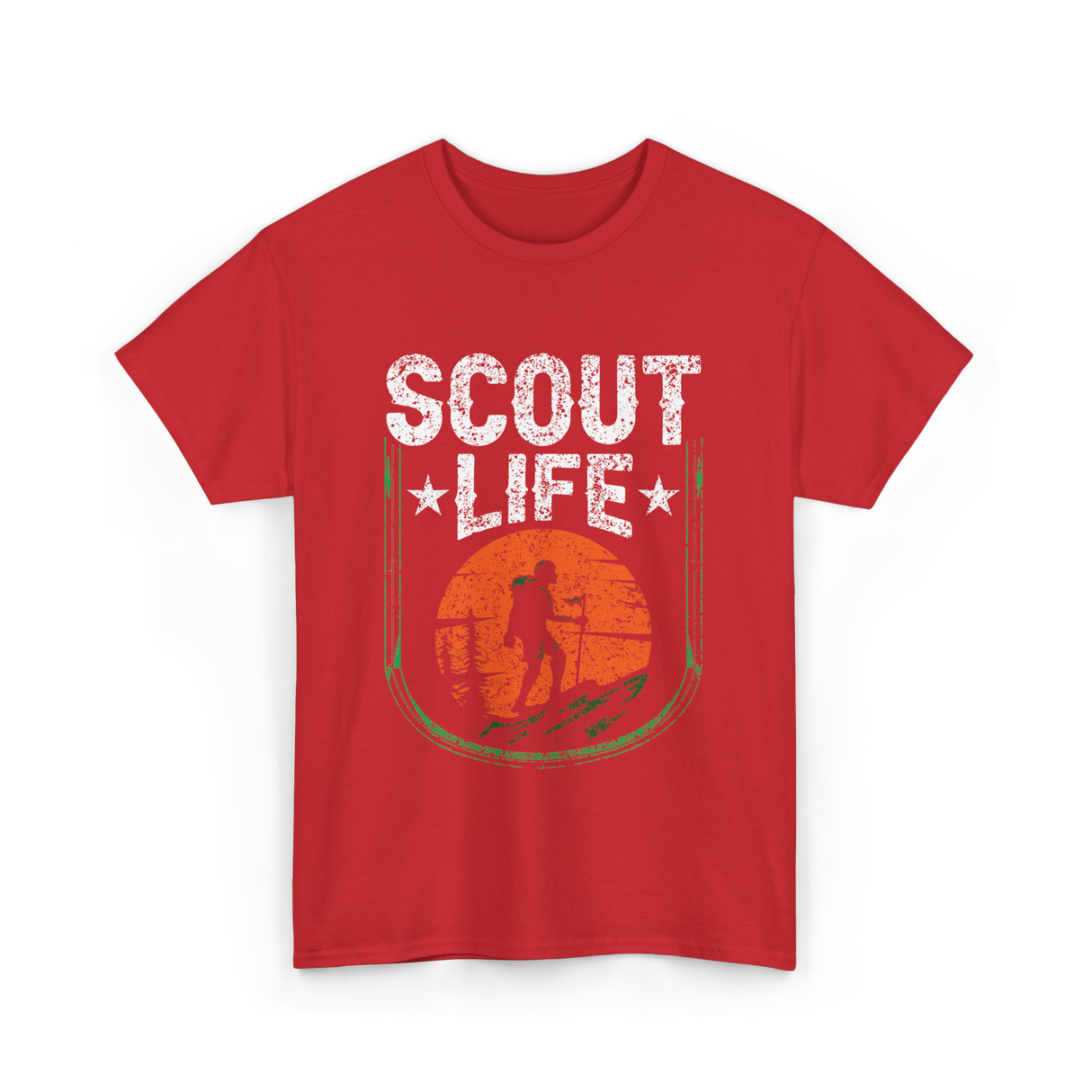 Scout Life Hiking T-Shirt - Red