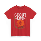 Scout Life Hiking T-Shirt - Red