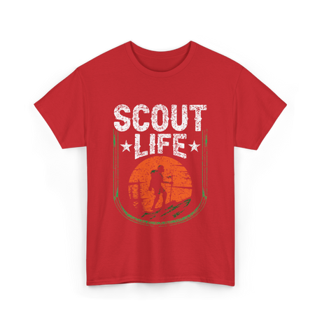 Scout Life Hiking T-Shirt - Red