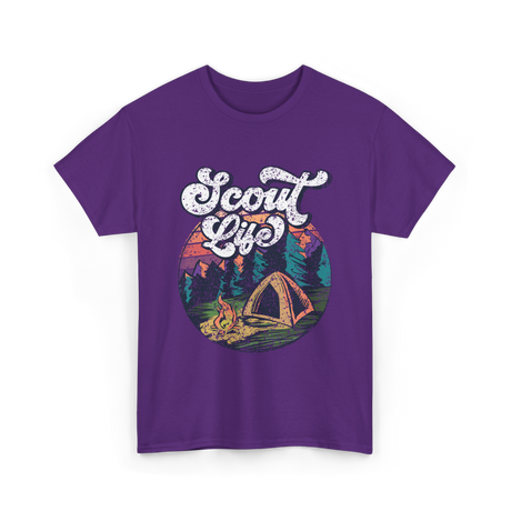 Scout Life Outdoor Scouting Adventure T-Shirt - Purple