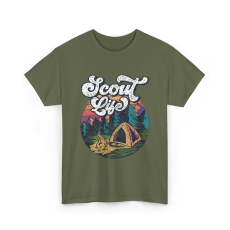 Scout Life Outdoor Scouting Adventure T-Shirt - Military Green