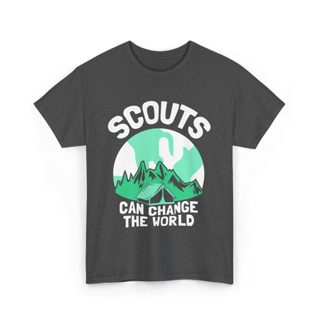 Scouts Can Change World Scouting T-Shirt - Dark Heather