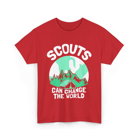 Scouts Can Change World Scouting T-Shirt - Red