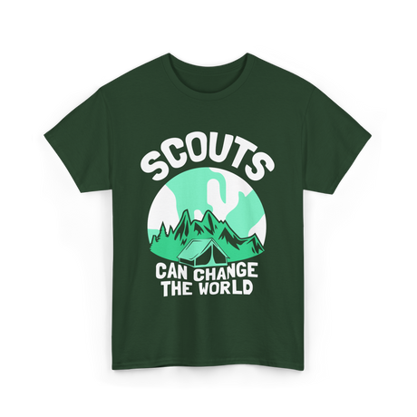 Scouts Can Change World Scouting T-Shirt - Forest Green