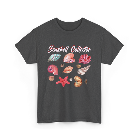 Seashell Collector Beach Seashells T-Shirt - Dark Heather