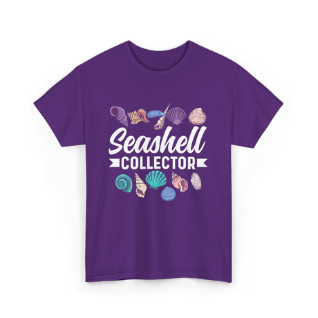 Seashell Collector Beach Seashells T-Shirt - Purple