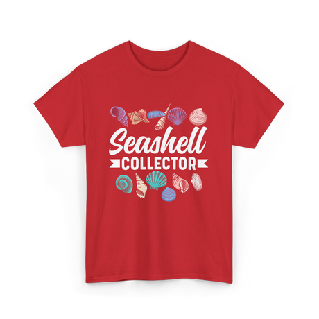 Seashell Collector Beach Seashells T-Shirt - Red