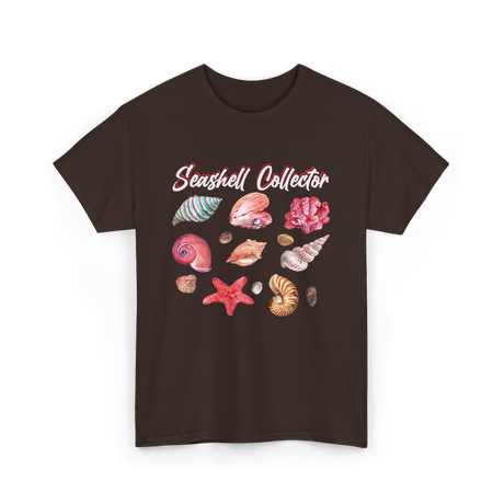 Seashell Collector Beach Seashells T-Shirt - Dark Chocolate