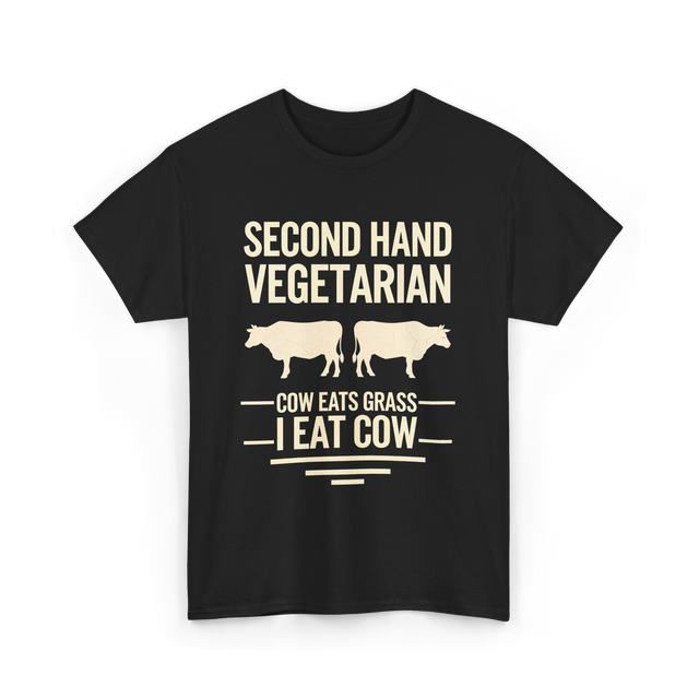 Second Hand Vegetarian Carnivore T-Shirt - Black