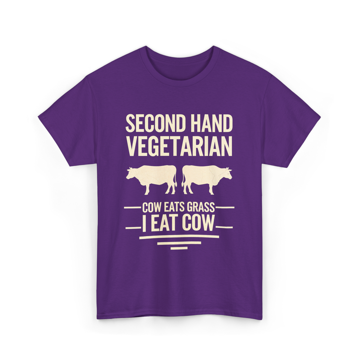 Second Hand Vegetarian Carnivore T-Shirt - Purple