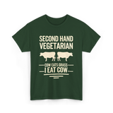 Second Hand Vegetarian Carnivore T-Shirt - Forest Green