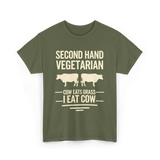 Second Hand Vegetarian Carnivore T-Shirt - Military Green