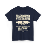 Second Hand Vegetarian Carnivore T-Shirt - Navy