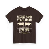 Second Hand Vegetarian Carnivore T-Shirt - Dark Chocolate