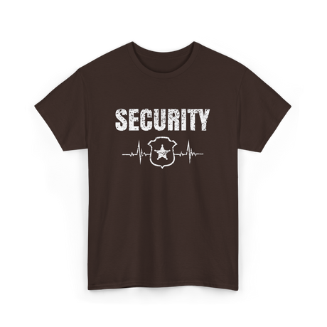 Security Badge Security Officer T-Shirt - Dark Chocolate