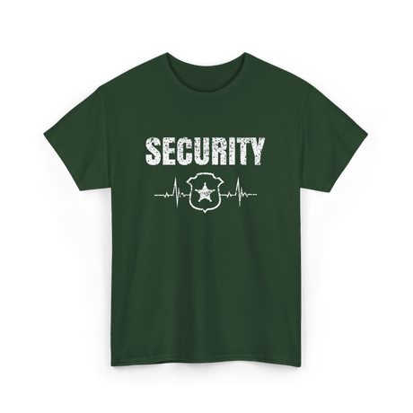 Security Badge Security Officer T-Shirt - Forest Green