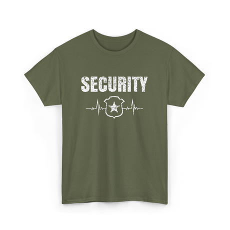 Security Badge Security Officer T-Shirt - Military Green