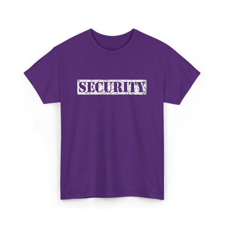 Security Security Guard Protector T-Shirt - Purple