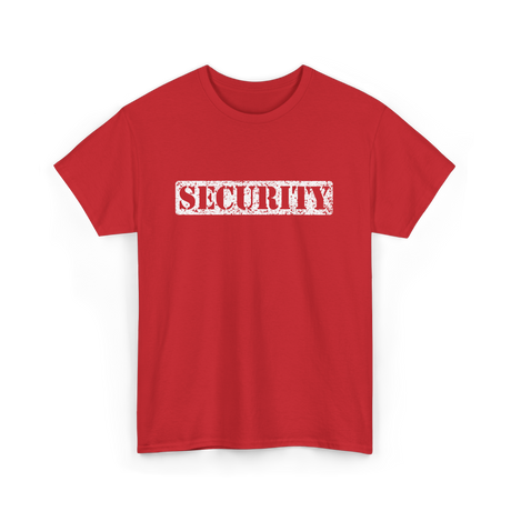 Security Security Guard Protector T-Shirt - Red