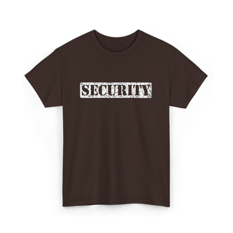 Security Security Guard Protector T-Shirt - Dark Chocolate