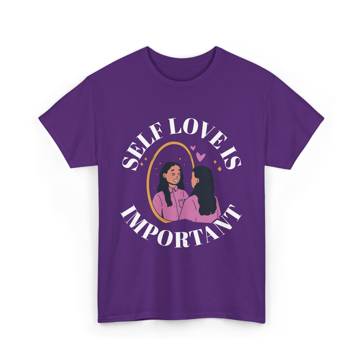 Self Love Is Important Positive T-Shirt - Purple