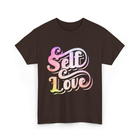 Self Love Positive Affirmation T-Shirt - Dark Chocolate