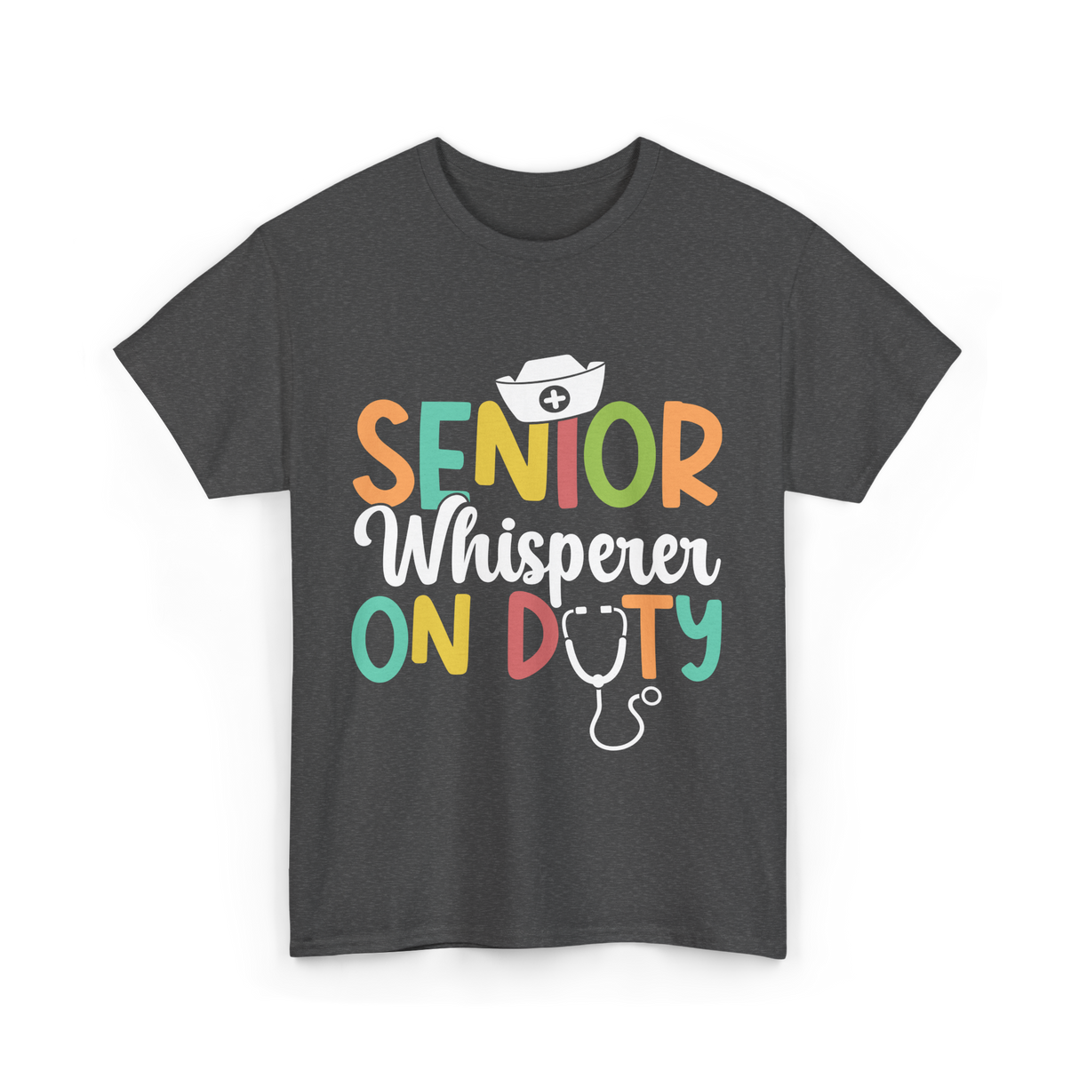 Senior Whisperer Nursing T-Shirt - Dark Heather