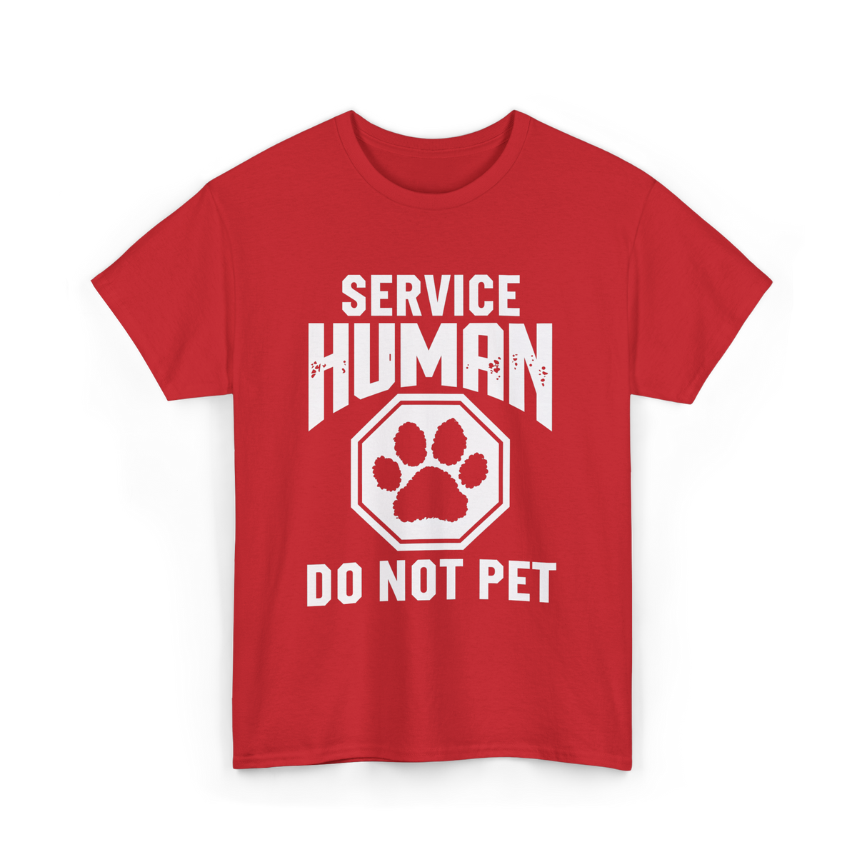 Service Human Do Not Pet T-Shirt - Red