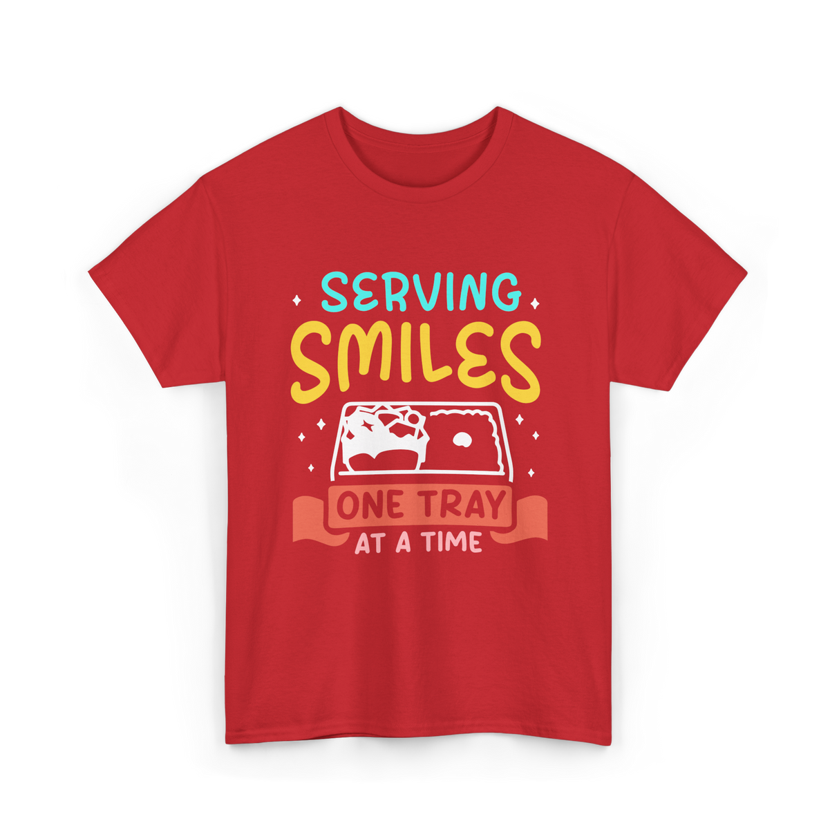 Serving Smiles Cafeteria Workers T-Shirt - Red