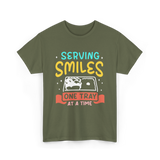 Serving Smiles Cafeteria Workers T-Shirt - Military Green