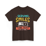 Serving Smiles Cafeteria Workers T-Shirt - Dark Chocolate