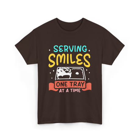 Serving Smiles Cafeteria Workers T-Shirt - Dark Chocolate