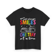 Serving Smiles One Tray Cafeteria T-Shirt - Black
