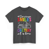 Serving Smiles One Tray Cafeteria T-Shirt - Dark Heather