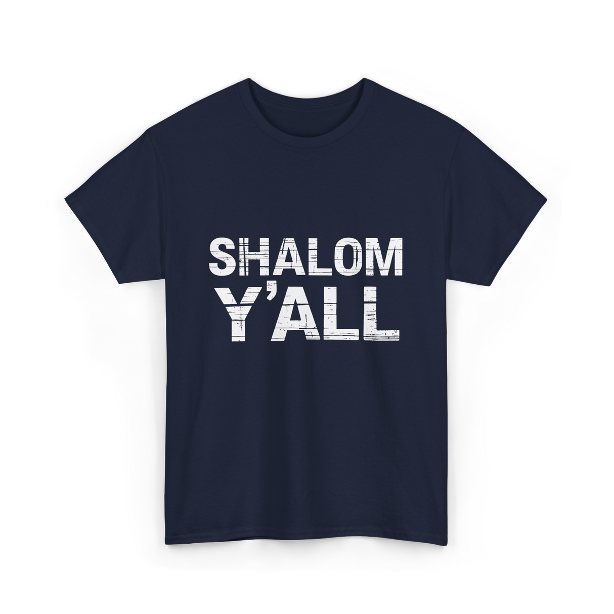 Shalom Y'all Jewish Culture T-Shirt - Navy