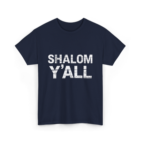 Shalom Y'all Jewish Culture T-Shirt - Navy