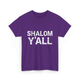 Shalom Y'all Jewish Culture T-Shirt - Purple