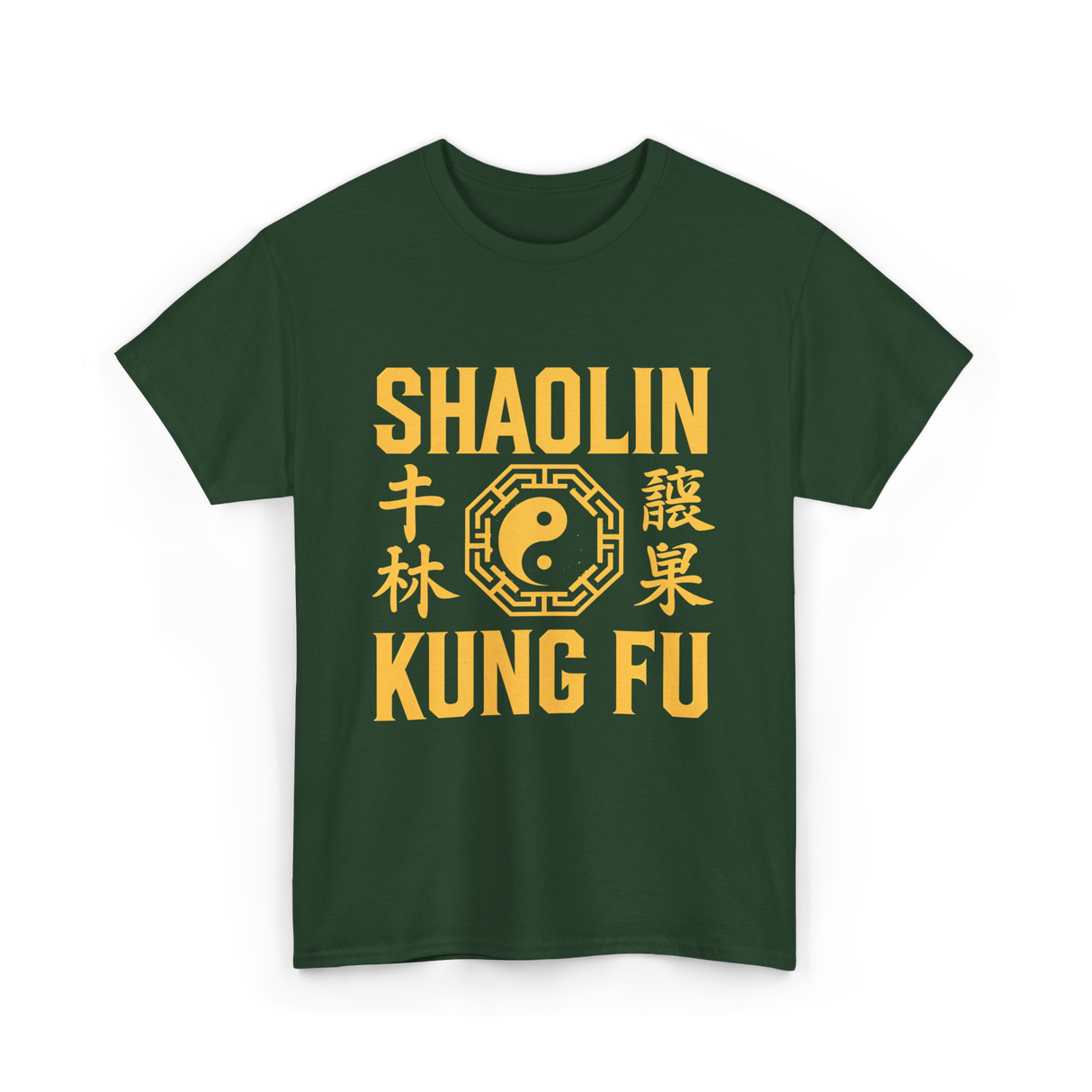 Shaolin Kung Fu Martial Arts Kung Fu T-Shirt - Forest Green