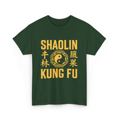 Shaolin Kung Fu Martial Arts Kung Fu T-Shirt - Forest Green