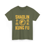 Shaolin Kung Fu Martial Arts Kung Fu T-Shirt - Military Green