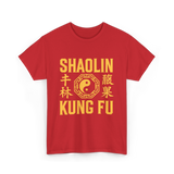 Shaolin Kung Fu Martial Arts Kung Fu T-Shirt - Red