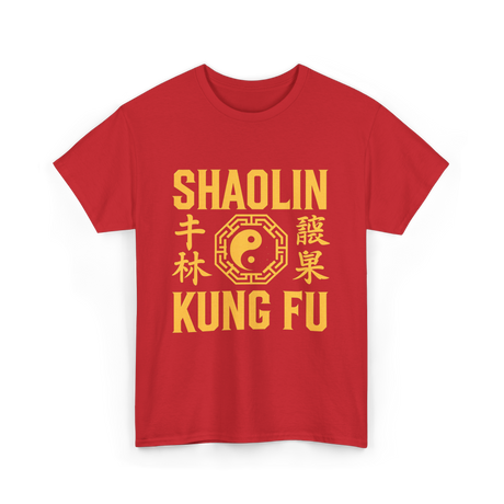 Shaolin Kung Fu Martial Arts Kung Fu T-Shirt - Red